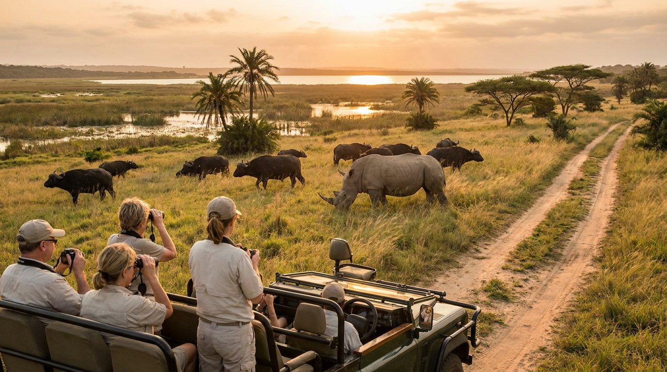 Game drive vehicle