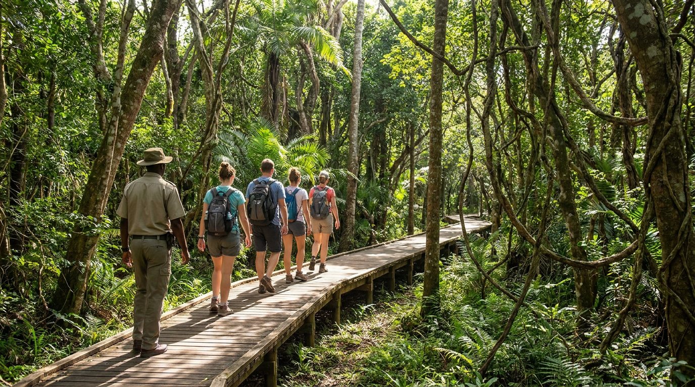 A guided walk through the coastal forest of iSimangaliso Wetland Park